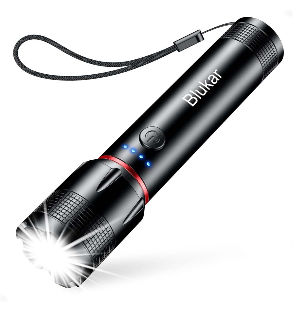 Blukar K9136 LED Wiederaufladbare Taschenlampe