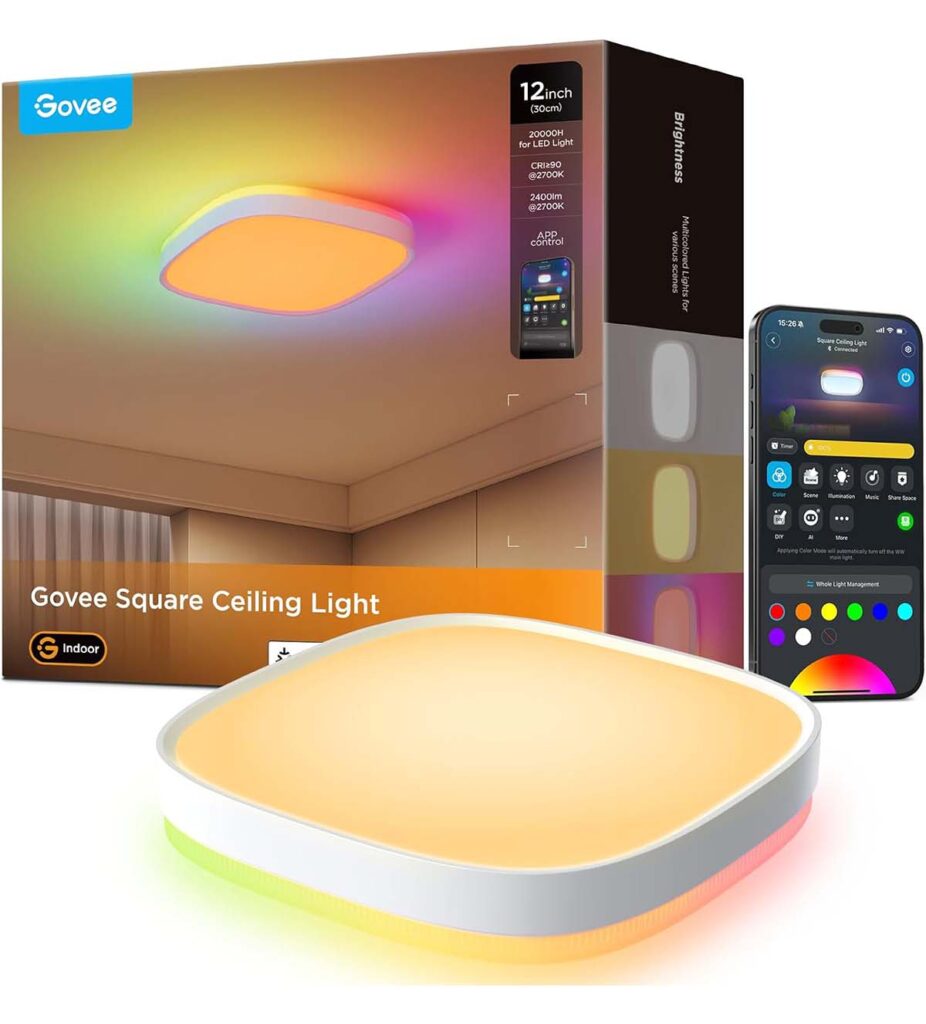 Govee Quadratische Deckenlampe H60A4