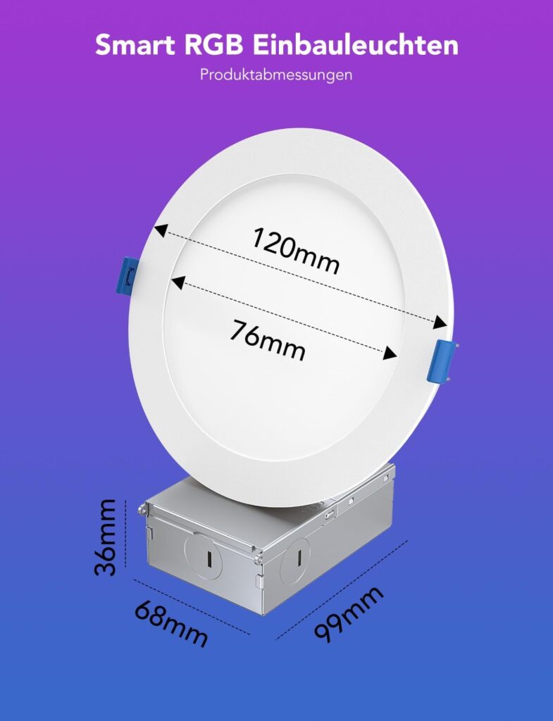 Govee 4 Zoll Smart Einbaustrahler RGBWW 4 Stk