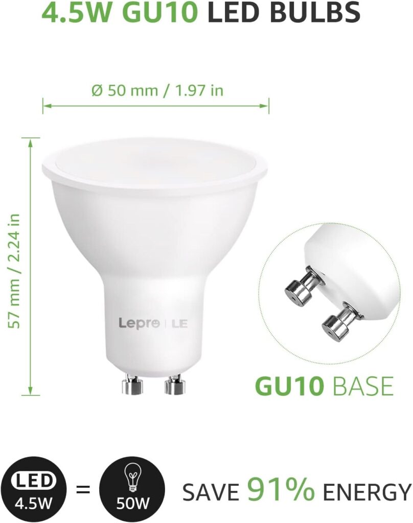 Lepro 4.5W Smart GU10 LED Lampen