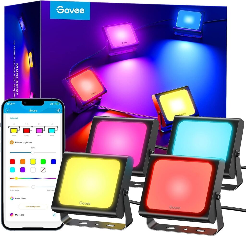 Govee Smart LED Strahler 4er Pack