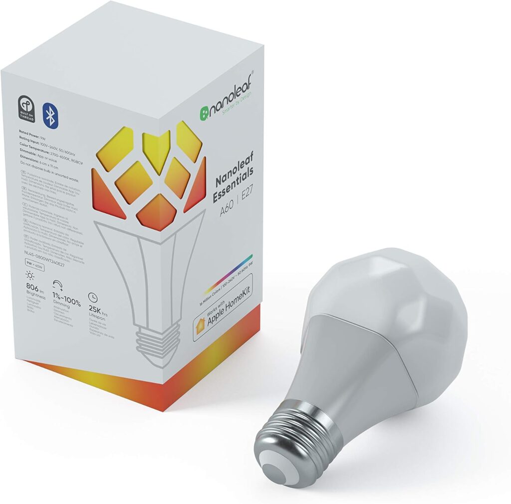 Nanoleaf Essentials LED Glühbirne E27 Smart HomeKit