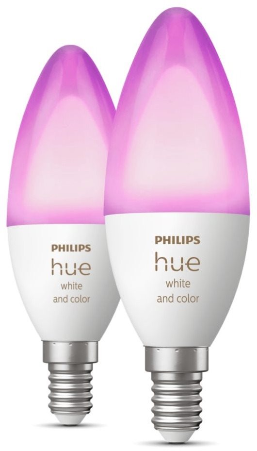 Philips Hue White & Color Ambiance LED Lampe E14 2 Stk