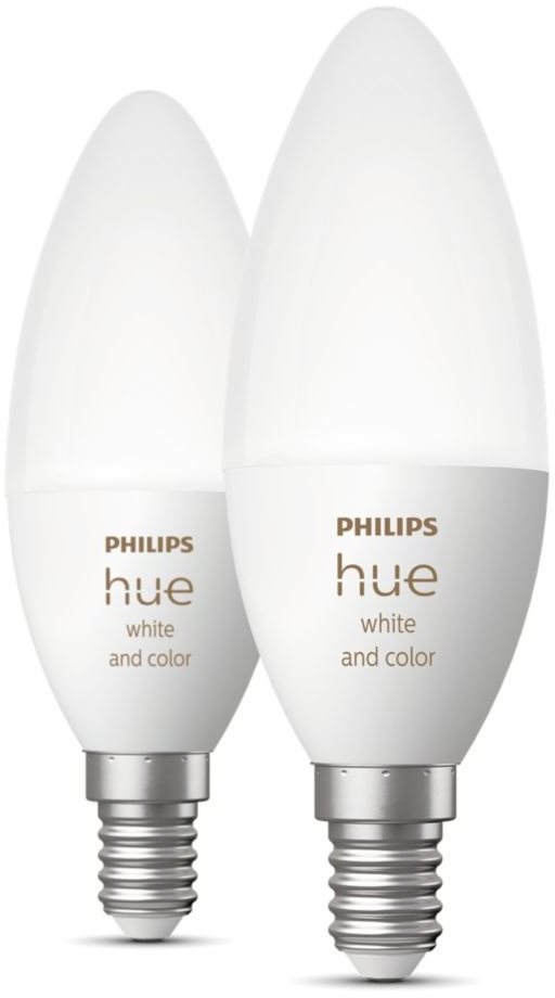 Philips Hue White & Color Ambiance LED Lampe E14 2 Stk