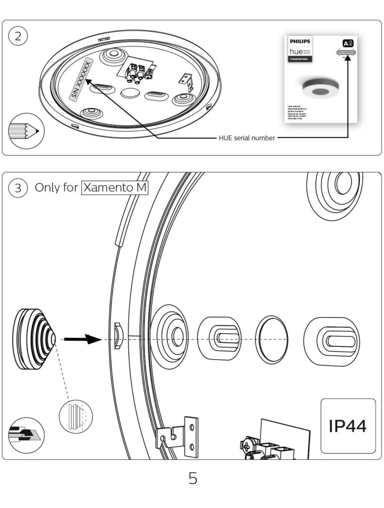 Montageanleitung für Philips Hue Xamento