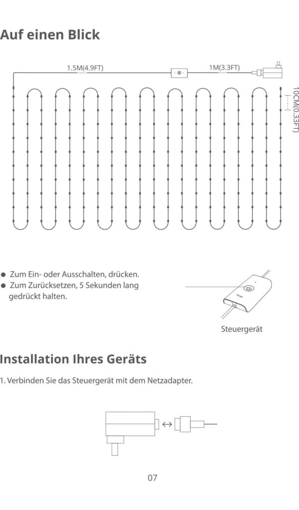 Weihnachtslichterkette LED