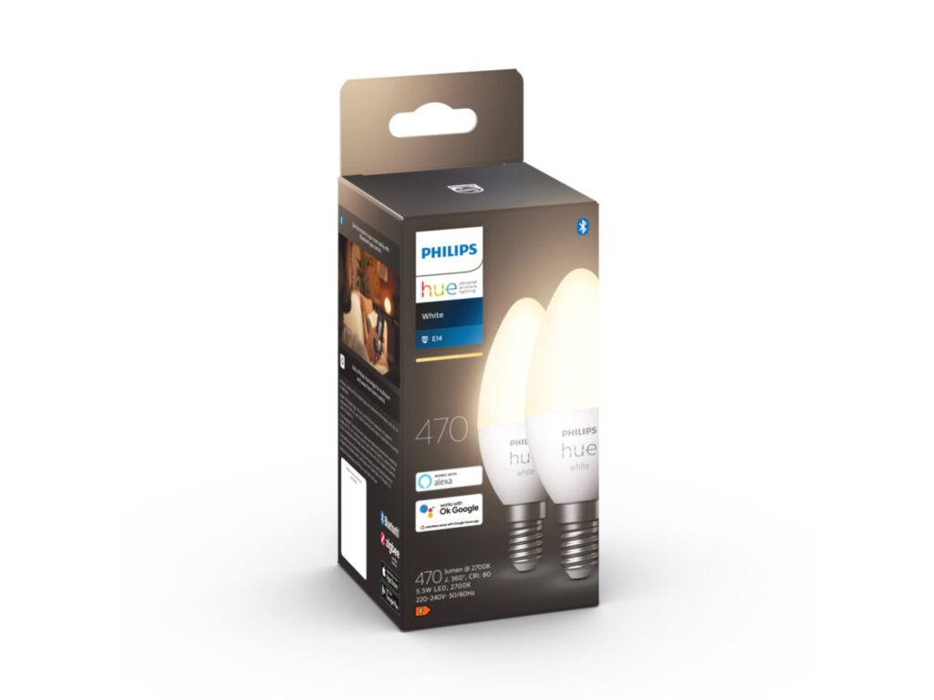 Philips Hue White E14 LED Lampe Doppelpack