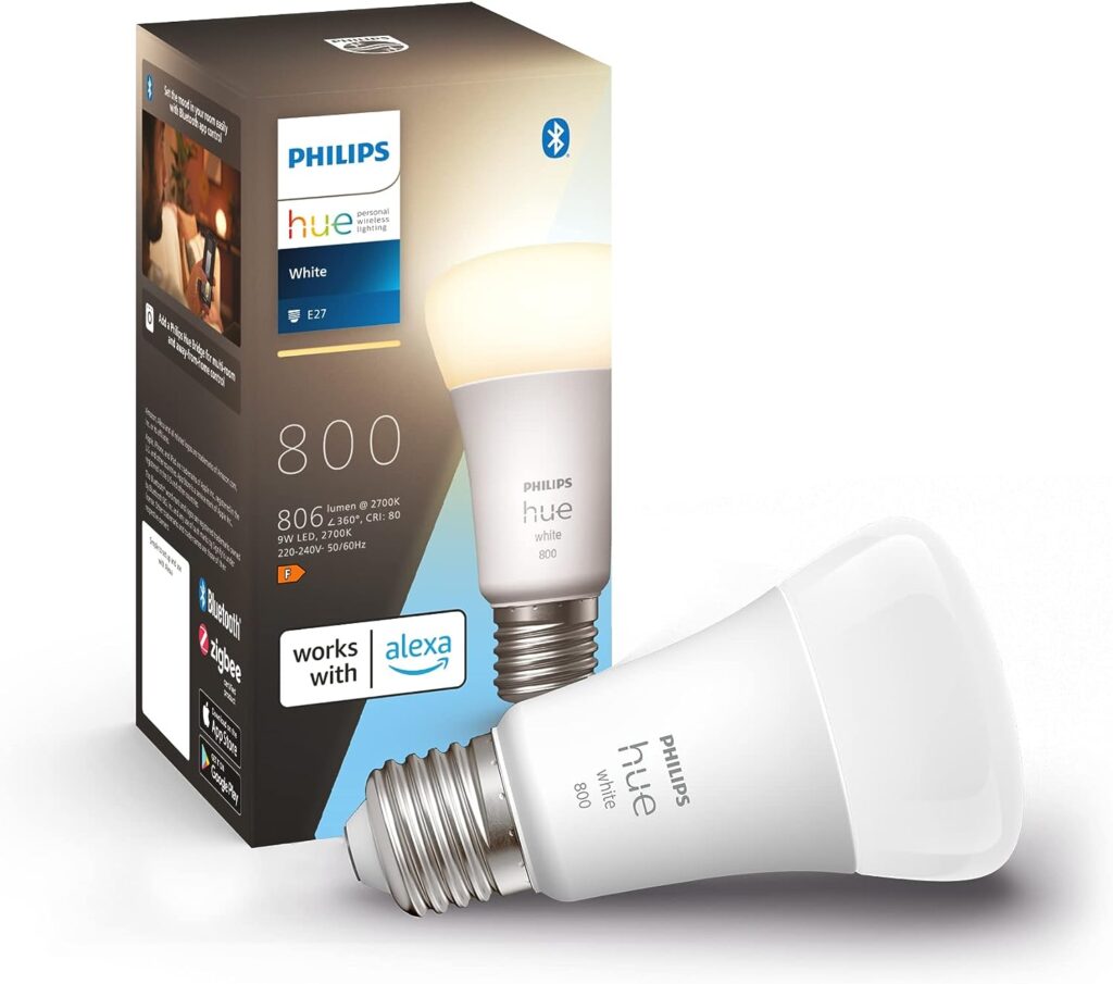 Philips Hue White LED Lampe E27 800lm