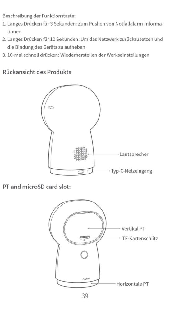 Benutzerhandbuch für Aqara Camera Hub G3