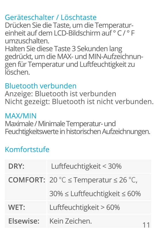 Benutzerhandbuch für Govee Thermometer Hygrometer Innen