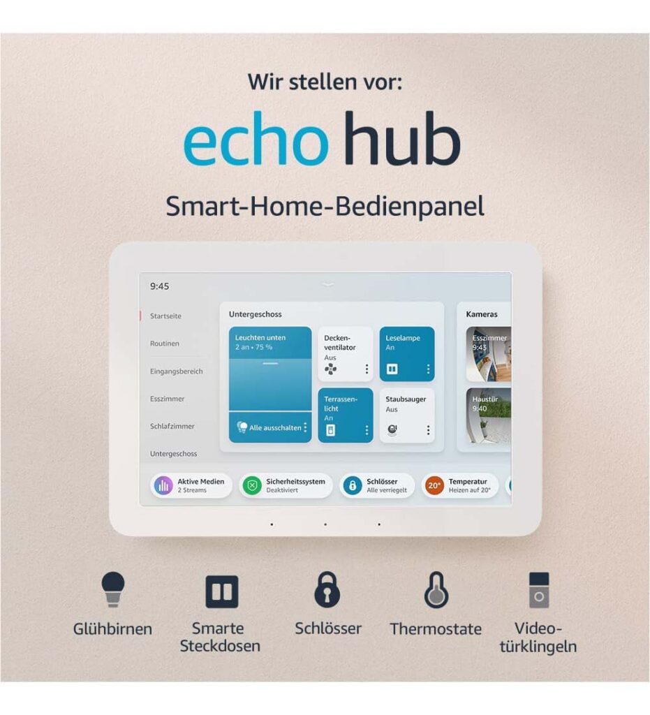 Echo Hub Smart Home Bedienpanel