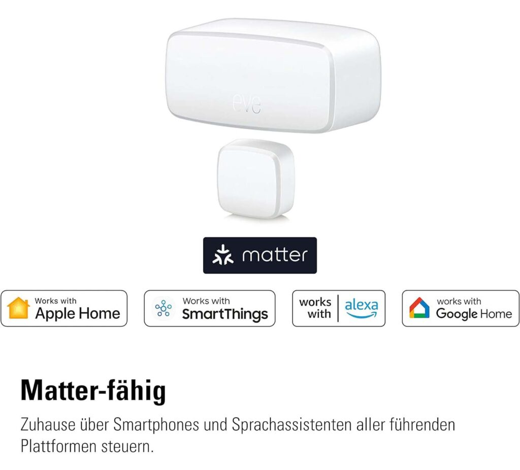 Eve Door and Window - Smarter Kontaktsensor Matter