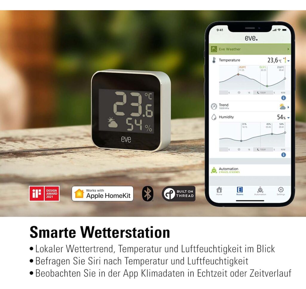 Eve Weather – Smarte Wetterstation