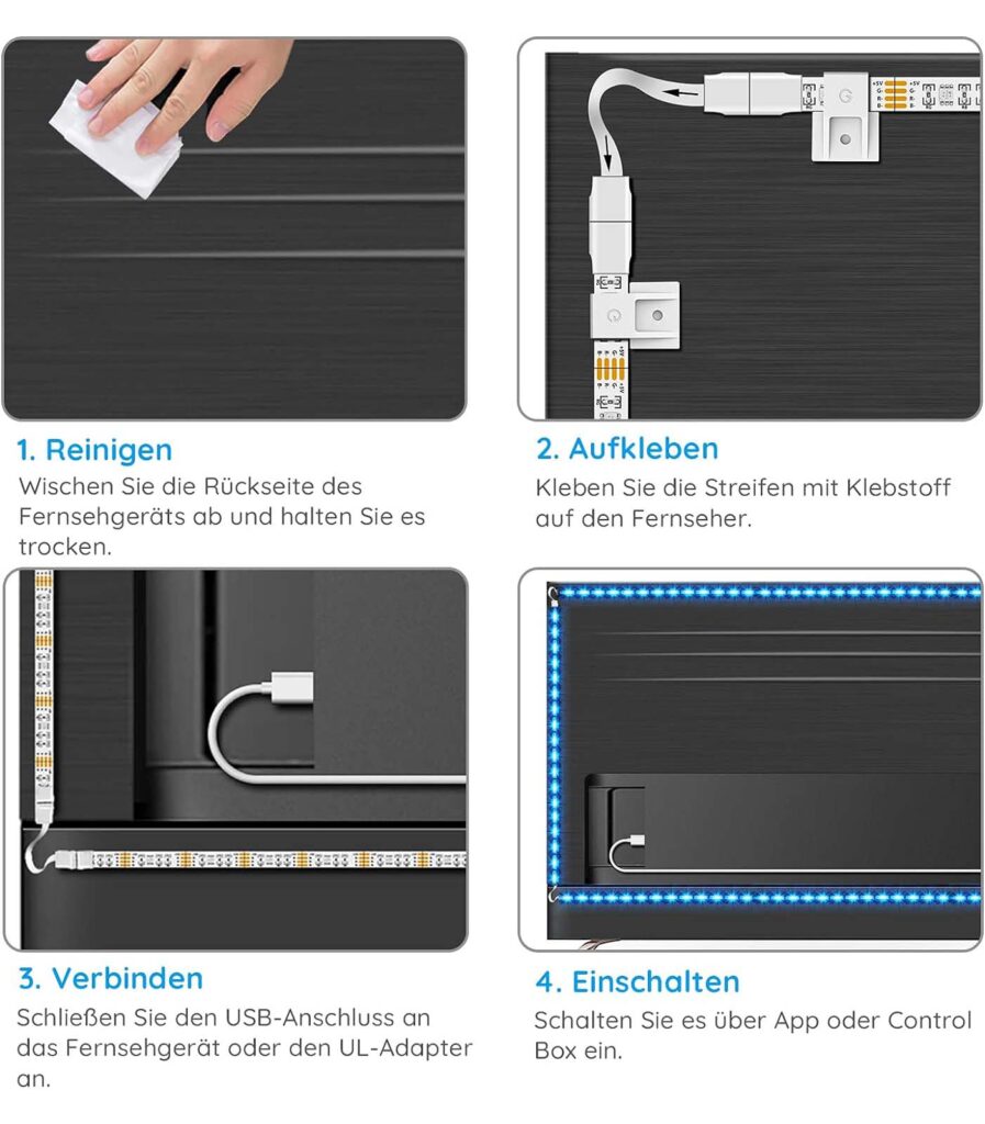 Govee LED TV Hintergrundbeleuchtung 3m