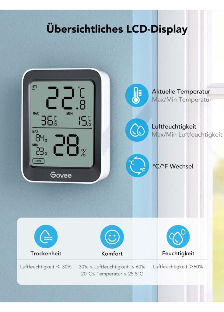 Govee Thermometer Hygrometer Innen