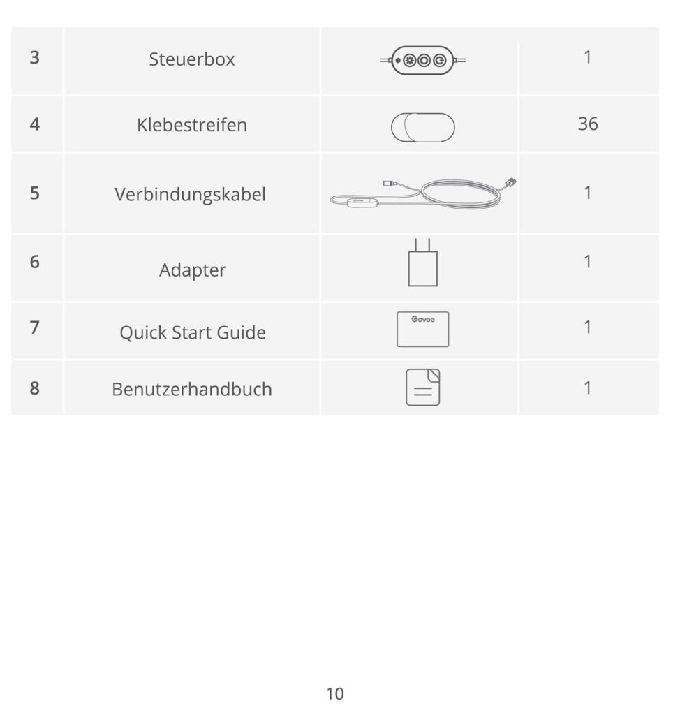 Montageanleitung für Govee Glide Hexagon Light Panels Ultra