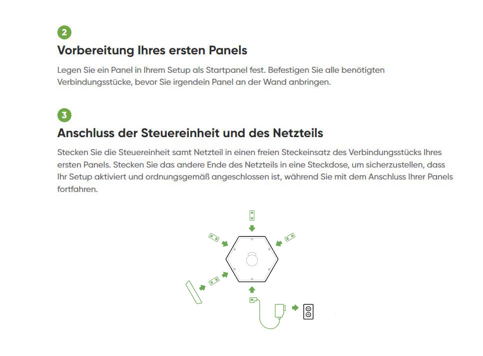 Montageanleitung für Nanoleaf Shapes Ultra Black Hexagon