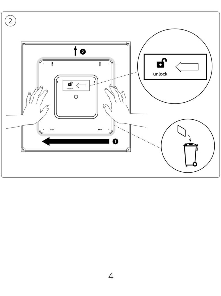 Montageanleitung für Philips Hue Surimu Panel Rechteckig