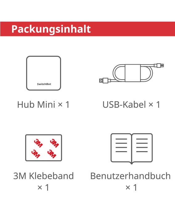 Montageanleitung für SwitchBot Hub Mini