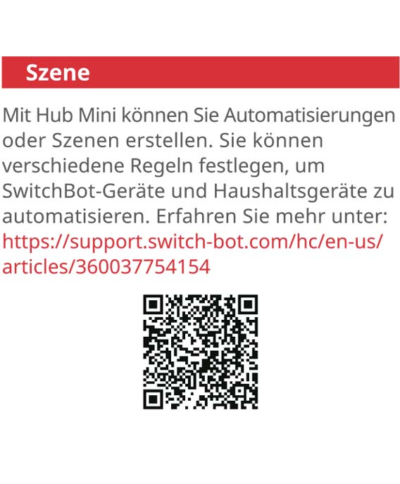 Montageanleitung für SwitchBot Hub Mini