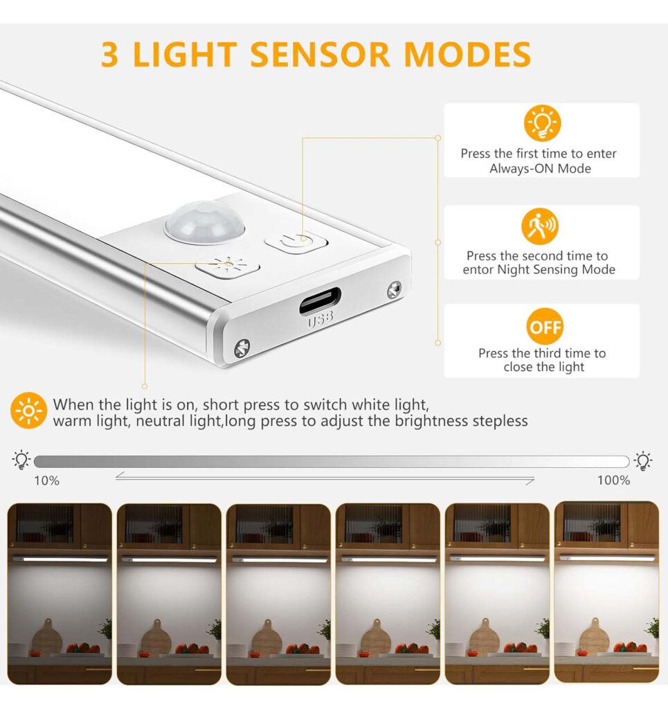 OUILA Unterbauleuchte LED 31cm 2Stk