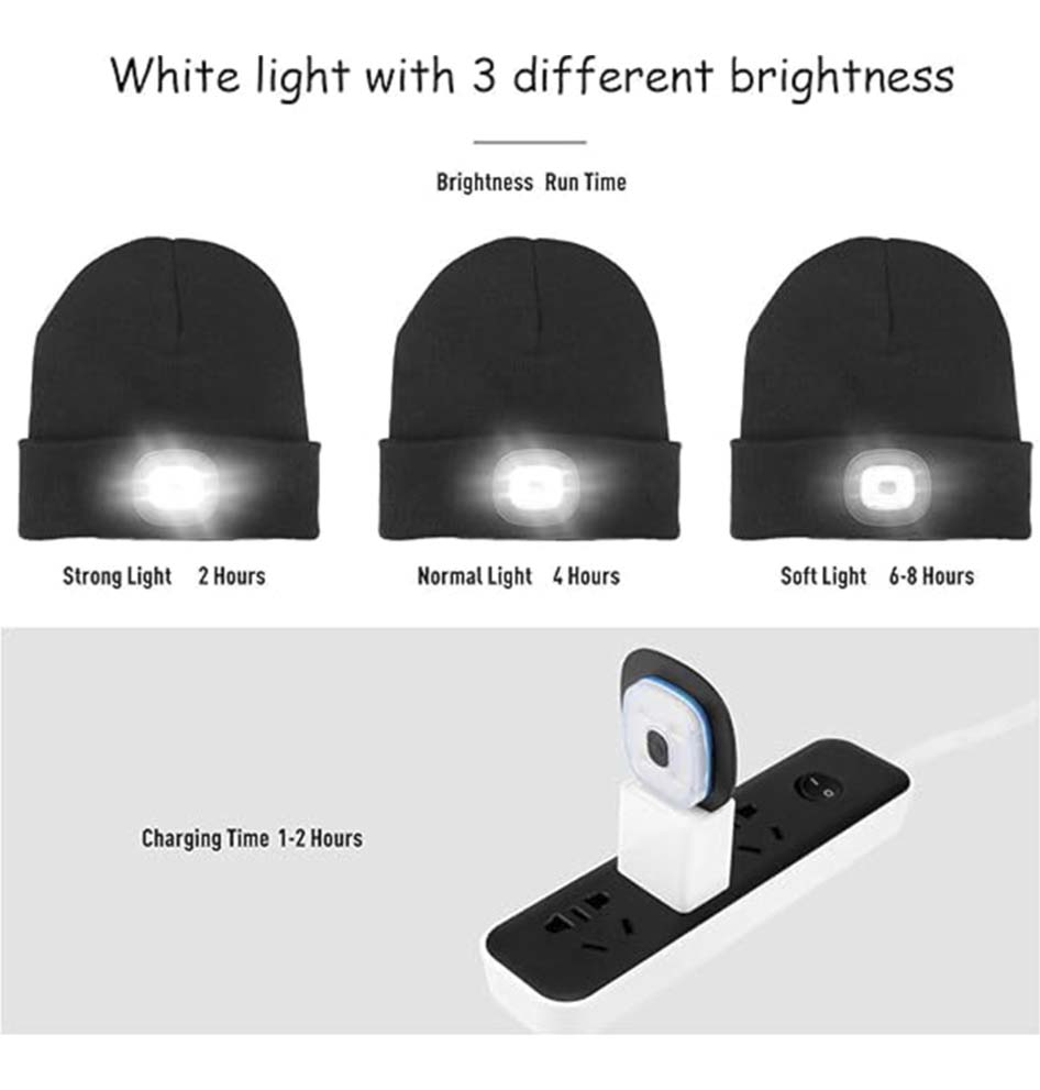 wintermütze mit integriertem LED-Licht