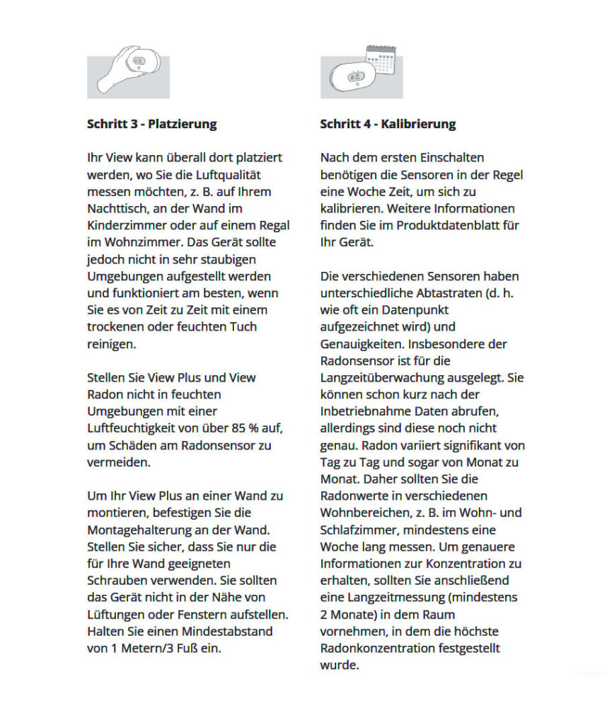 Benutzerhandbuch für Airthings 2960 View Plus