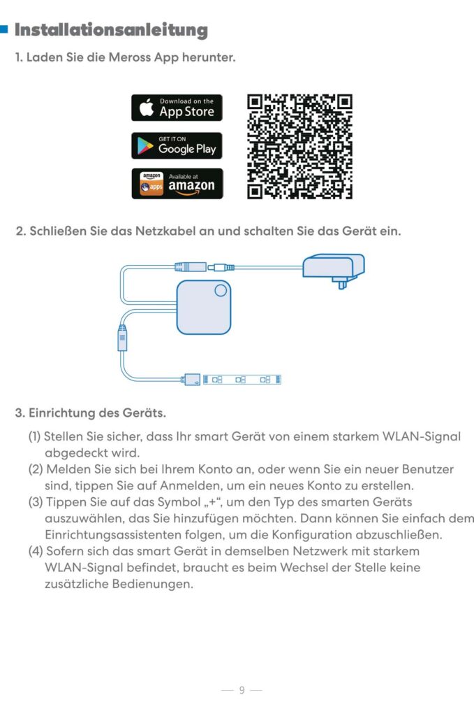 Benutzerhandbuch für Meross Led Strip Pro 5m