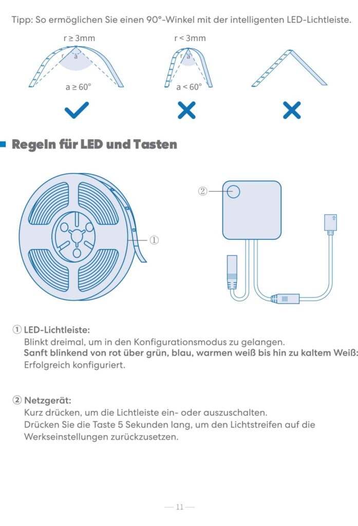 Benutzerhandbuch für Meross Led Strip Pro 5m