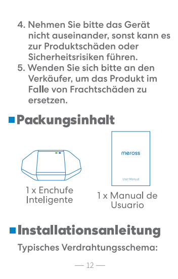 Benutzerhandbuch für Meross Smart WLAN Schalter