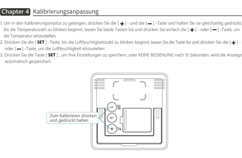 Benutzerhandbuch für NOKLEAD Digitales Thermo-Hygrometer