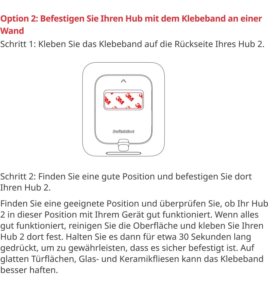 Benutzerhandbuch für SwitchBot Hub 2