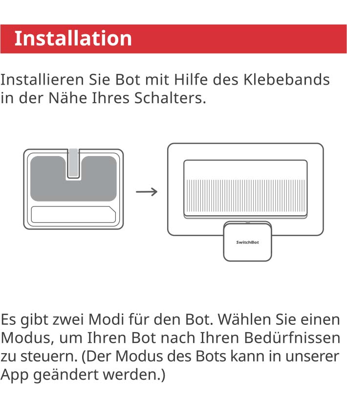 Benutzerhandbuch für SwitchBot Smart Switch Toggle