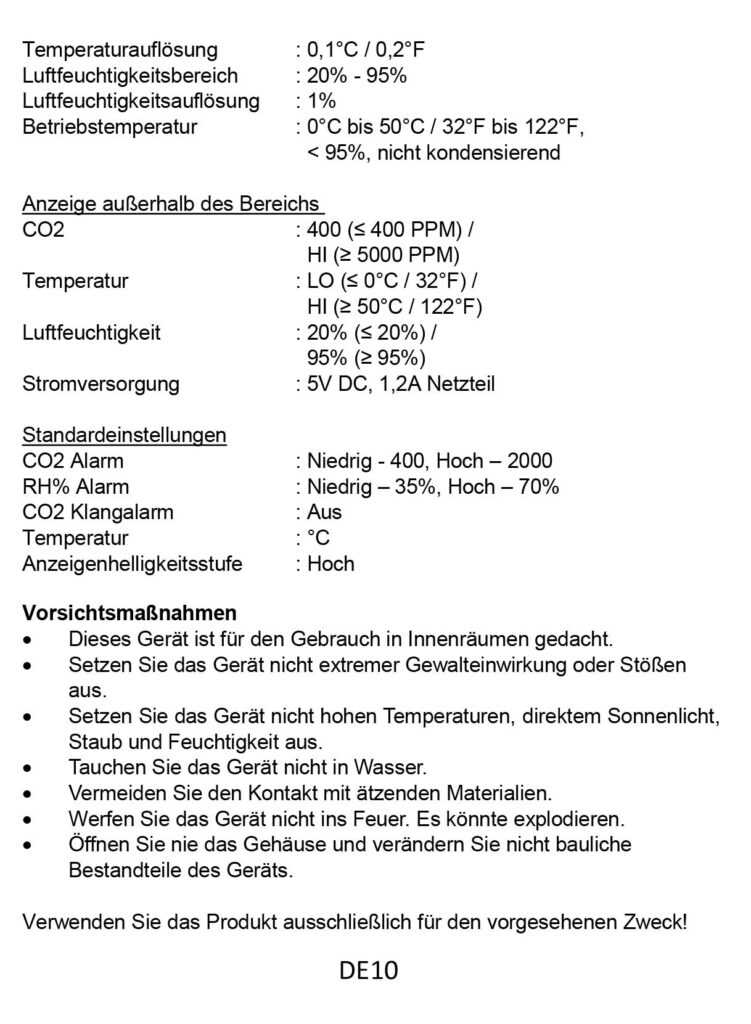 handbuch Co2 Melder