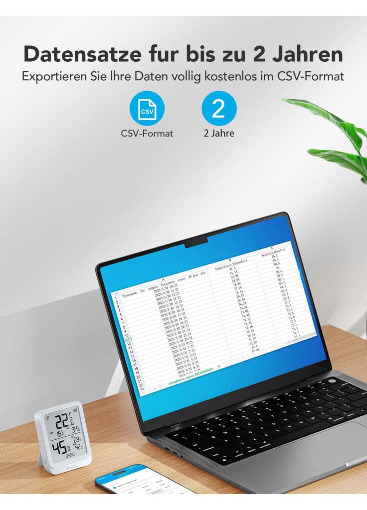 GoveeLife Digitales Thermometer Hygrometer