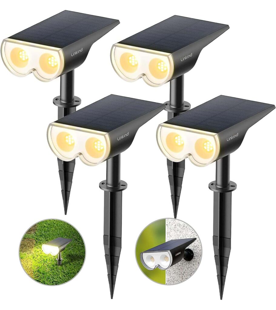 Linkind LED Solar Gartenlampen 4 Stk