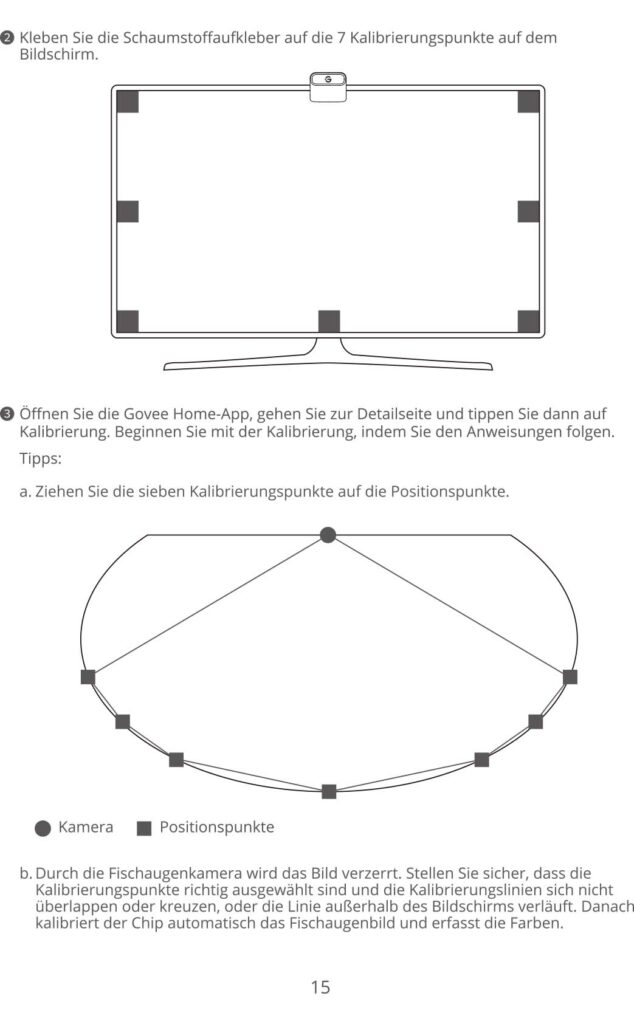 Montageanleitung für Govee TV Backlight 3 Lite