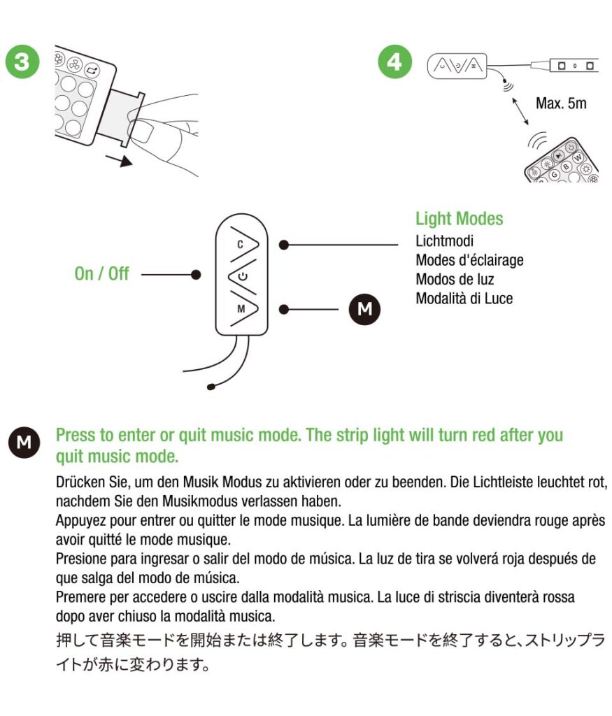 Montageanleitung für Lepro LED Strip RGB