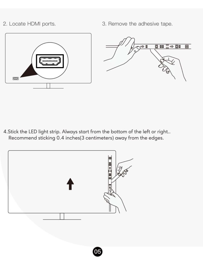 Montageanleitung für Lytmi Fantasy 3 TV Backlight Kit