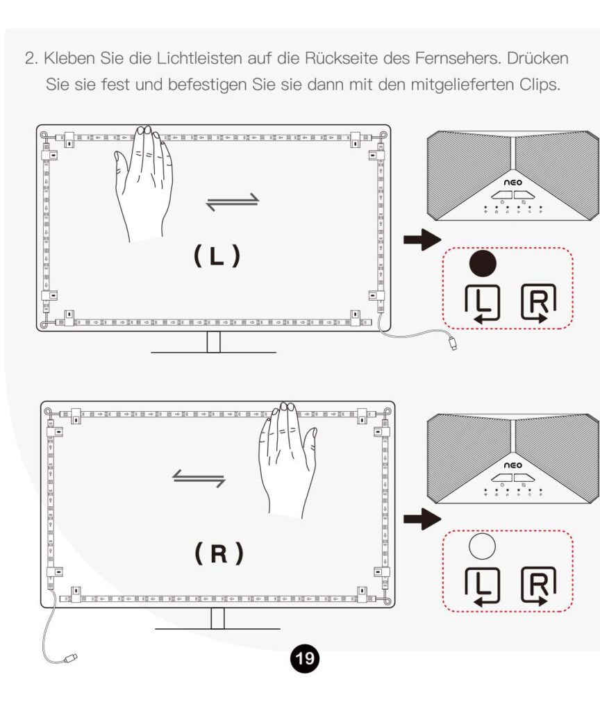 Montageanleitung für Lytmi Fantasy TV Backlight Kit Neo 2 HDMI Sync Box