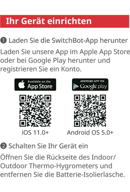 Benutzerhandbuch für SwitchBot IP65 Hygrometer Thermometer