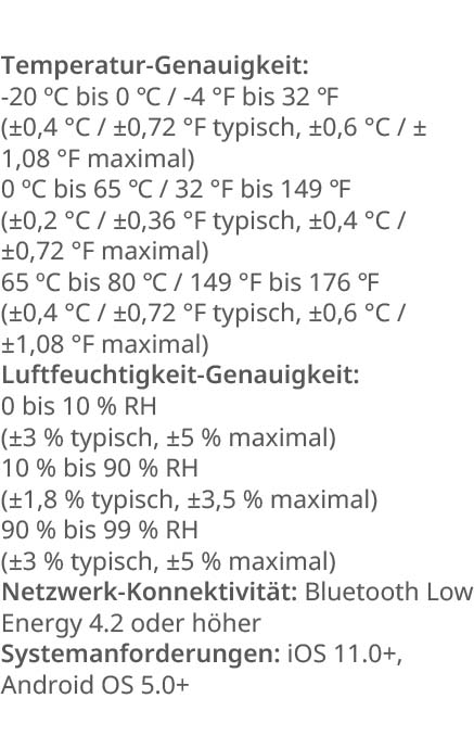 Handbuch Feuchtigkeitssensor Temperatursensor Bluetooth