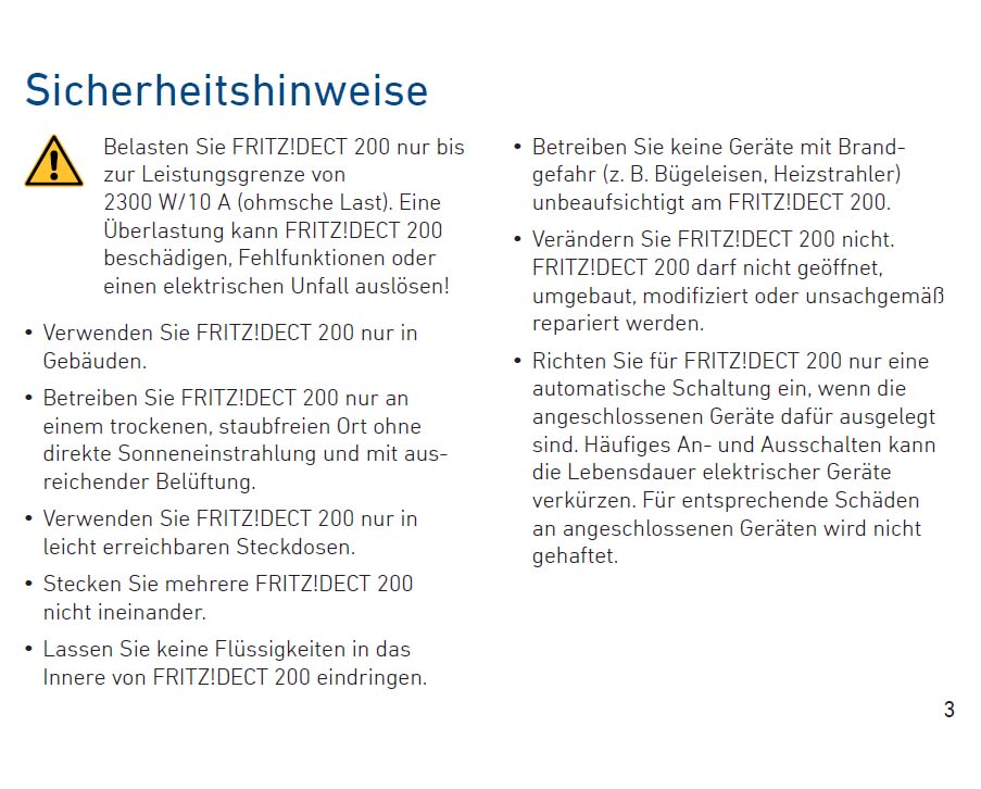 Benutzerhandbuch für AVM FRITZ!DECT 200 Steckdose