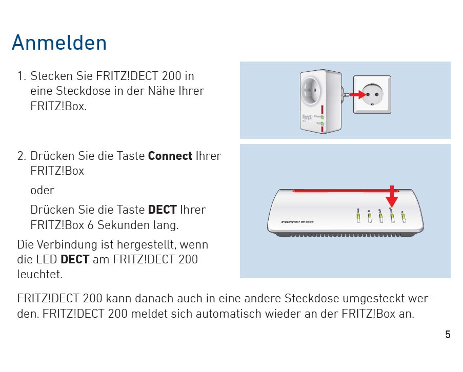 Benutzerhandbuch für AVM FRITZ!DECT 200 Steckdose