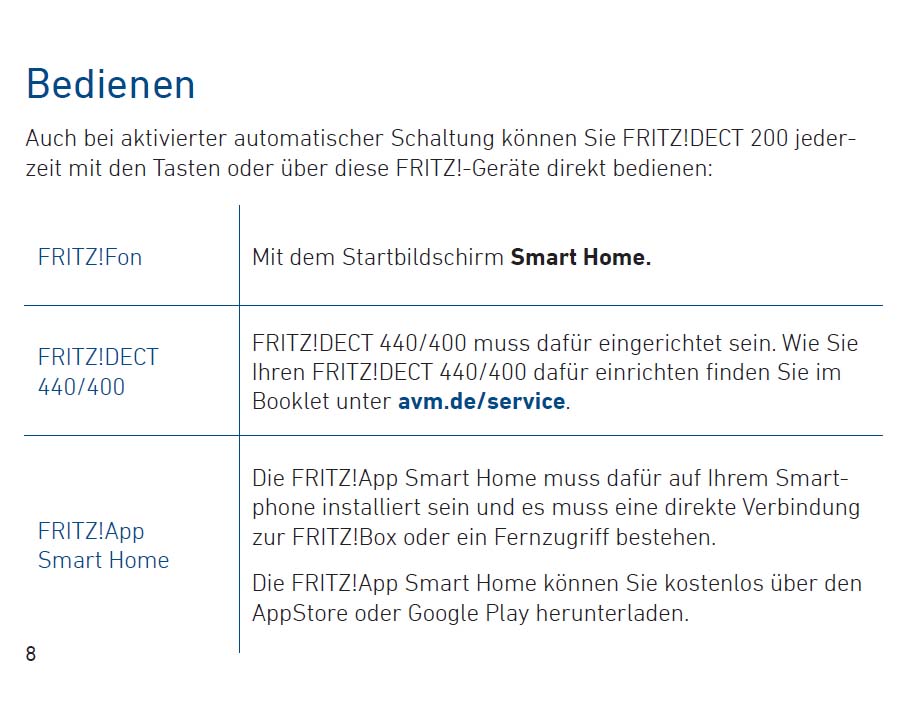 Benutzerhandbuch für AVM FRITZ!DECT 200 Steckdose