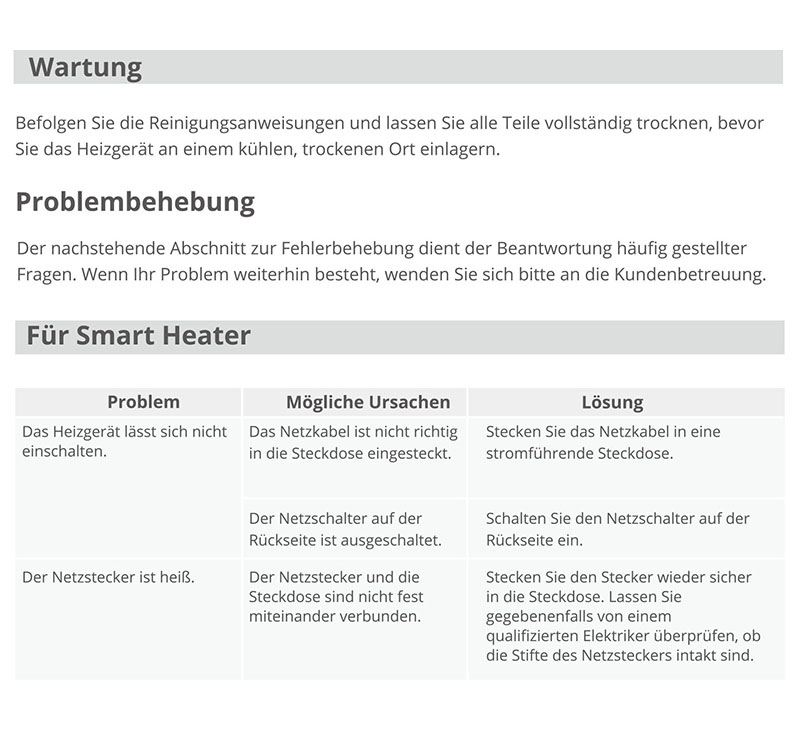 Anleitung GoveeLife Intelligente Keramik Heizlüfter H713B