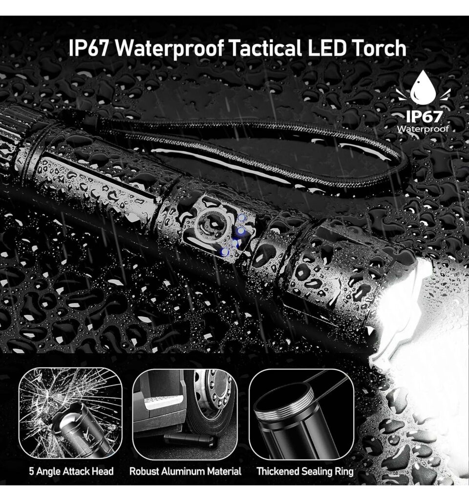 Aufladbar Taschenlampe IP67