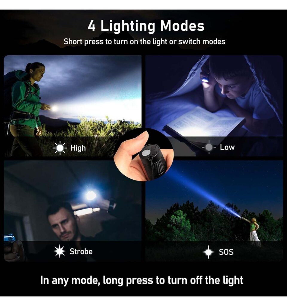 Blukar LED Wiederaufladbare Taschenlampe 2000lm