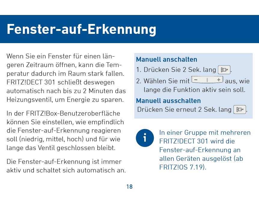 Anleitung zur Installation der Heizkörpersteuerung FRITZ!DECT 301