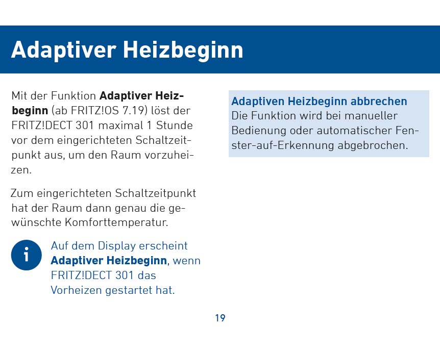 Montageanleitung für AVM FRITZ!DECT 301 Heizkörperregler